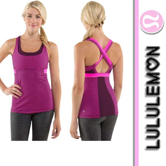 lululemon athletica Tops - Lululemon Stuff Your Bra Tank II size 4 Pink